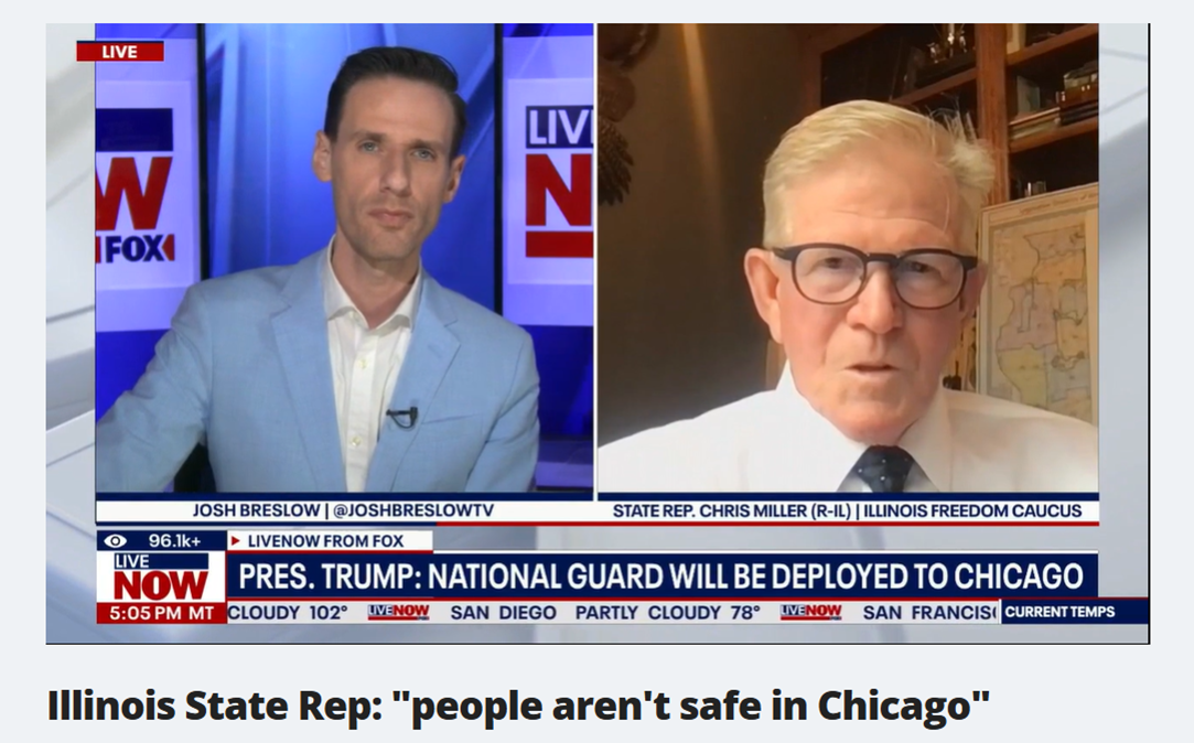 Miller Joins Fox News to Discuss Chicago Crime