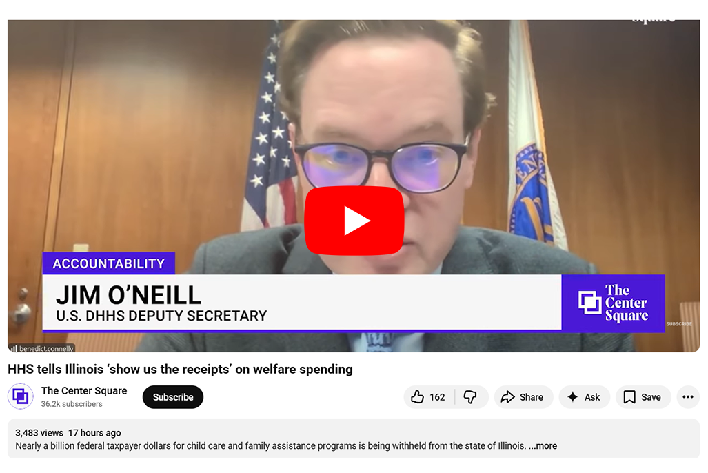 WATCH: HHS tells Illinois ‘show us the receipts’ on welfare spending